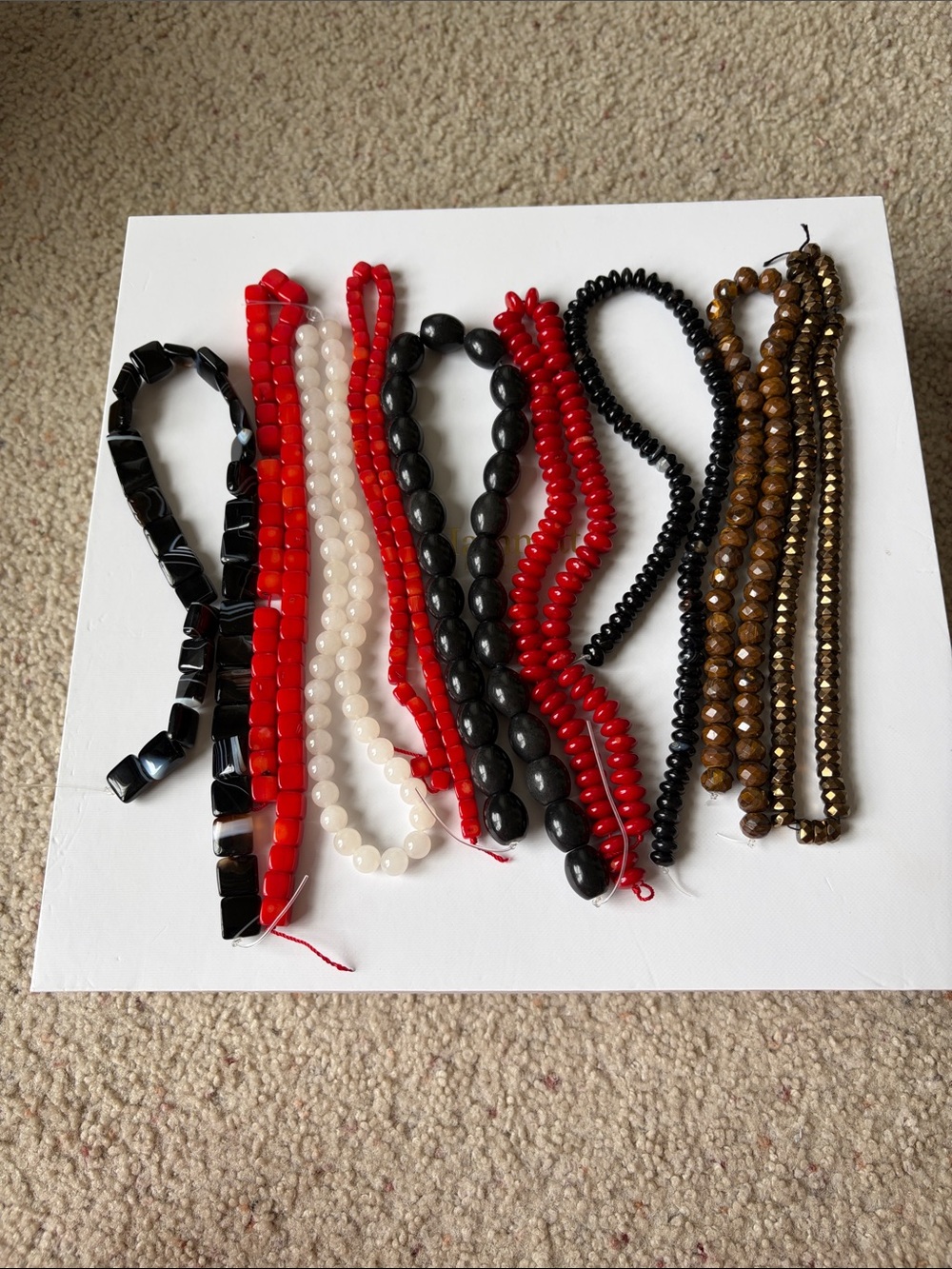 Treasure Lot of 9 strands of assorted beads